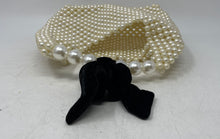 Load image into Gallery viewer, Unbranded Womens White Beige Pearl Embellished Elegant Top Handle Handbag
