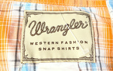 Load image into Gallery viewer, Wrangler Mens Multicolor Plaid Short Sleeve Pockets Snap Button-Up Shirt No Size
