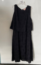 Load image into Gallery viewer, Black Label By Chico's Womens Black Back-Zip Layered Popover A-Line Dress Sz 18
