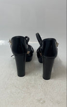 Load image into Gallery viewer, Beira Rio Womens Black Leather Ankle Strap High Block Platform Heels Size 5
