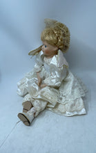 Load image into Gallery viewer, Vintage Blonde Hair Bisque Porcelain Collector Doll With Outfit
