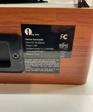 Load image into Gallery viewer, 1byone Audio Belt Drive Stereo Turntable With Speakers &amp; Power Cord Not Tested
