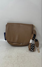 Load image into Gallery viewer, Izod Womens Brown Detachable Strap Shoulder Crossbody Handbag With Tag
