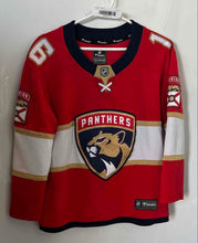 Load image into Gallery viewer, Fanatics Boys Red NHL Florida Panthers Aleksander Barkov #16 Jersey Size L/XL
