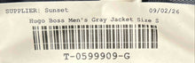 Load image into Gallery viewer, Hugo Boss Mens Gray Heather Long Sleeve Full-Zip Track Jacket Size Small
