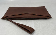 Load image into Gallery viewer, Rachel Womens Brown Leather Inner Pockets Zipper Wristlet Wallet

