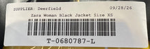 Load image into Gallery viewer, Zara Womens Black Quilted Long Sleeve Pockets Drawstring Full-Zip Hoodie Size XS
