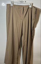 Load image into Gallery viewer, New York &amp; Company Womens Brown Striped Wide-Leg Trouser Pants Size 16
