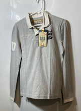 Load image into Gallery viewer, Eco University Mens Gray Long Sleeve Polo Shirt Size Medium With Tag

