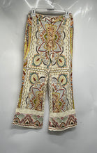 Load image into Gallery viewer, Zara Womens Multicolor Paisley Flat Front Flared Leg Dress Pants Size XS
