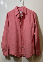 Load image into Gallery viewer, JCP Mens Red Plaid Cotton Long Sleeve Collared Button-Up Shirt Size Small
