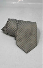 Load image into Gallery viewer, Fratello Mens Beige Printed Silk Handmade Adjustable Formal Pointed Tie
