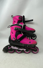 Load image into Gallery viewer, Rollerblade Kids Microblade G Pink Black Ratchet Buckle Inline Skates Size 5-8
