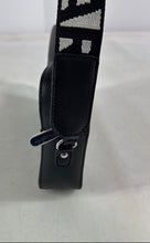 Load image into Gallery viewer, Karl Lagerfeld Paris Womens Maybelle Black White Zip Top Camera Crossbody Bag
