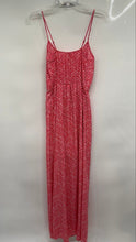 Load image into Gallery viewer, Guess Womens Red White Geometric Print Spaghetti Strap Maxi Dress Size S
