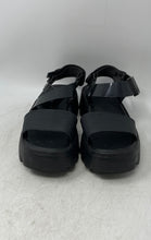 Load image into Gallery viewer, Melissa Womens Kick Off Black Open Toe Adjustable Strap Platform Sandals Size 9

