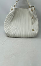 Load image into Gallery viewer, Vince Camuto Womens White Leather Charm Inner Pockets Shoulder Bag
