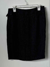 Load image into Gallery viewer, Lauren Ralph Lauren Womens Black Glitter Side Zip Straight &amp; Pencil Skirt Size 6
