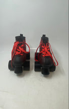 Load image into Gallery viewer, Rocket Unisex Kids Red Black Lace-Up Sporting Roller Skates Size 12
