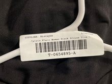 Load image into Gallery viewer, Calvin Klein Womens Black 3/4 Sleeve V-Neck Blouse Top Size Large
