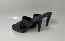 Load image into Gallery viewer, Cole Haan Womens Black Leather Block Heel Slip-On Slide Sandals Size 6 B
