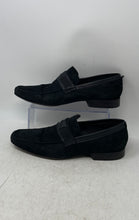 Load image into Gallery viewer, Shoestock Mens Black Suede Square Toe Slip-On Loafer Shoes Size EUR 41
