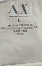 Load image into Gallery viewer, Armani Exchange Mens White Pima Cotton Long Sleeve V-Neck T-Shirt Size Large
