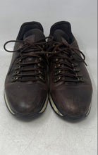 Load image into Gallery viewer, Massimo Dutti Mens Brown Leather Round Toe Lace-Up Sneakers Shoes Size EUR 44
