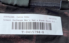 Load image into Gallery viewer, Armani Exchange Mens Red Black Short Sleeve Collared Polo Shirt Size XL
