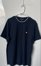 Load image into Gallery viewer, Michael Kors Mens Navy White Short Sleeve Pullover T-Shirt Size Medium
