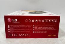 Load image into Gallery viewer, LG Model AG-S100 Black UV Protection 3D Active Shutter Glasses For LCD TV

