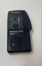 Load image into Gallery viewer, Olympus Pearlcorder S700 Black Handheld MicroCassette Voice Recorder Not Tested
