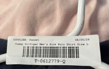 Load image into Gallery viewer, Tommy Hilfiger Mens Pink Short Sleeve Button Front Collared Polo Shirt Size L
