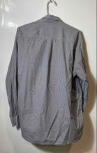 Load image into Gallery viewer, Lacoste Mens Black White Check Print Long Sleeve Collared Dress Shirt Size 44
