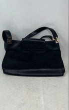 Load image into Gallery viewer, Nine West Womens Black Leather Inner Pockets Shoulder Handbag
