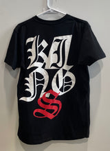 Load image into Gallery viewer, Last Kings Mens Black Graphic Print Short Sleeve Pullover T-Shirt Size Medium
