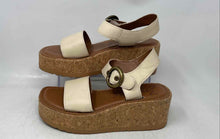 Load image into Gallery viewer, Zodiac Womens Glory Beige Open Toe Wedge Platform Sandals Size 9M
