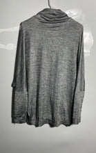 Load image into Gallery viewer, Joseph Ribkoff Womens Gray Heather Knitted Cowl Neck Pullover Sweater Size 8
