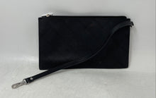 Load image into Gallery viewer, Michael Kors Womens Black Leather Quilted Zipper Mini Travel Wristlet Wallet
