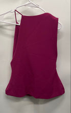 Load image into Gallery viewer, Zara Womens Purple Non Sleeve Cowl Neck Pullover Blouse Top Size L With Tag
