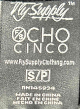 Load image into Gallery viewer, Fly Supply Cho Cinco Mens Black Print Long Sleeve Track Jacket Size S/P With Tag

