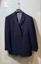 Load image into Gallery viewer, Oscar De La Renta Profile Mens Blue Wool Notch Lapel Three-Button Blazer Sz 42 R
