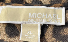 Load image into Gallery viewer, Michael Kors Womens Brown Animal Print Sleeveless Halter Neck Blouse Top Size XL
