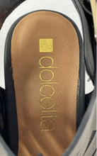 Load image into Gallery viewer, Dolcetta Womens Jodi Black Leather Block Heel Side Zip Strappy Sandals Size 7 M

