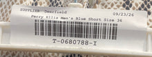 Load image into Gallery viewer, Perry Ellis Mens Blue Stretch Pockets Flat Front Chino Shorts Size 36
