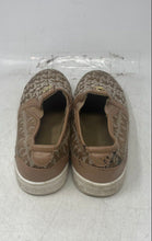 Load image into Gallery viewer, Michael Kors Womens Beige Brown Logo Print Round Toe Slip-On Shoes Size 3
