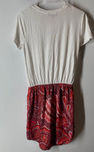 Load image into Gallery viewer, Lauren Ralph Lauren Womens White Red Paisley Short Sleeve T-Shirt Dress Size S

