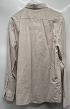 Load image into Gallery viewer, Banana Republic Mens Beige Gingham Collared Untucked Fit Button-Up Shirt Size M
