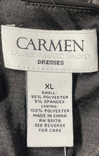 Load image into Gallery viewer, Carmen Marc Valvo Womens Black Lace-Up Grommet Detail Midi Sheath Dress Size XL
