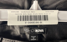 Load image into Gallery viewer, Fashion Nova Womens Black Take Me On A Ride Riding Pants Size 13
